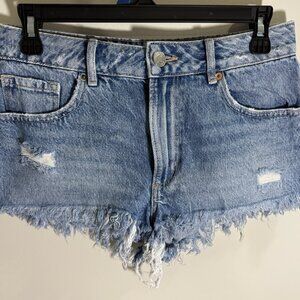 Garage Denim Cheeky Festival Distressed Jean Shorts